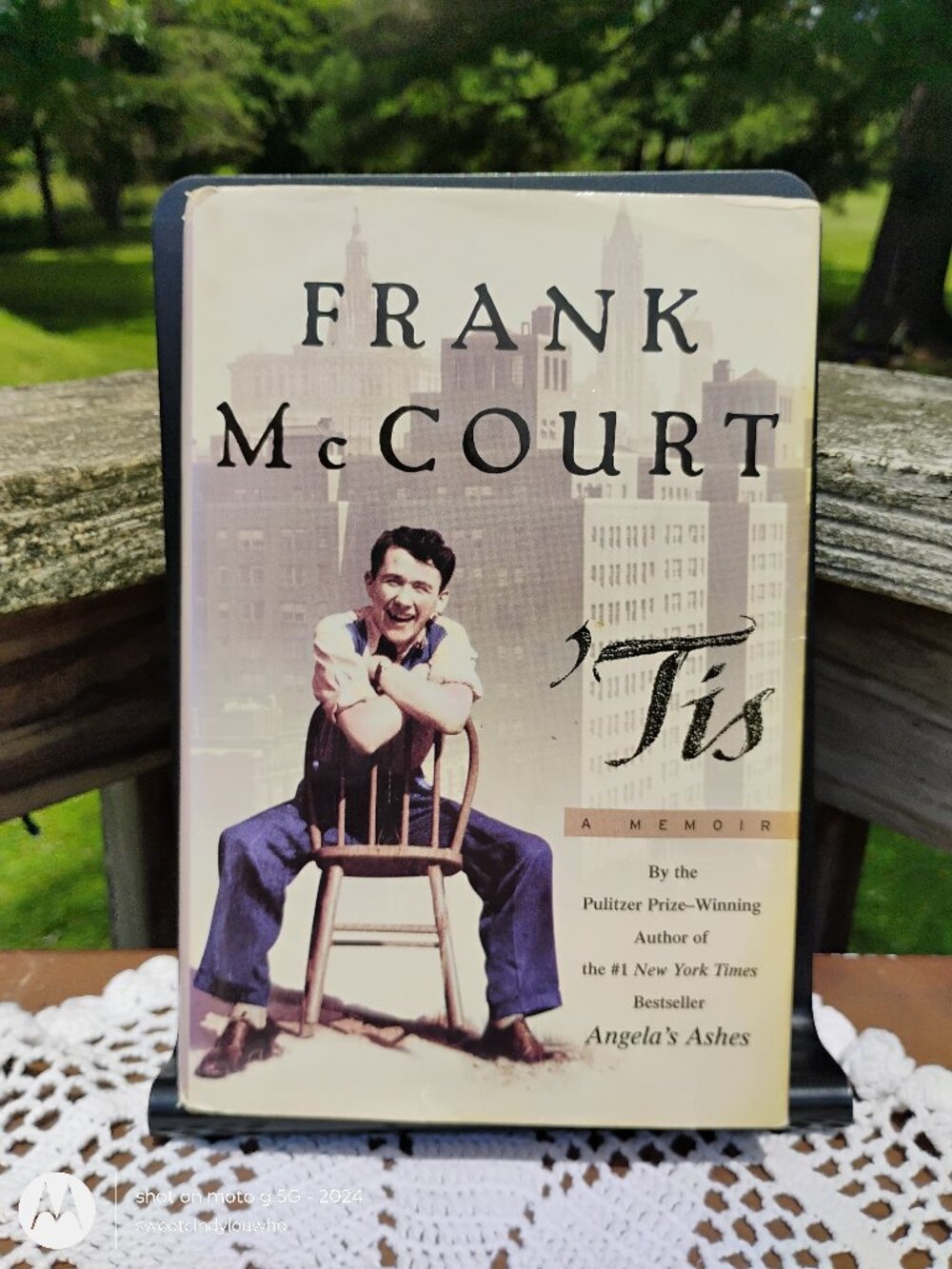 'Tis by Frank McCourt memoir hardcover book with dust jacket LARGE Print Edition